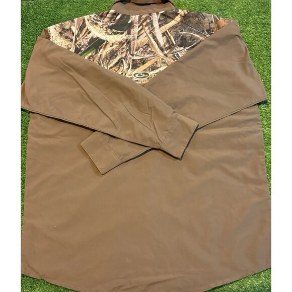 Drake Waterfowl Systems shirt mens large brown camo wingshooter vented hunt 44 - Picture 10 of 12